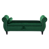 Luxurious Multifunctional Storage Ottoman Bench With Pillow
