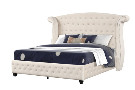 Sophia - Crystal Tufted Upholstered Bed