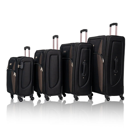 4 Piece Set Softshell Luggage