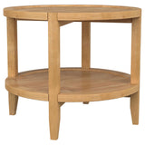 Isbell - Round Table With Storage Shelf