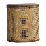 Larissa - Lid Up, Storage Stool - Oak