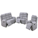 Modern Living Room Set With Manual Recliner