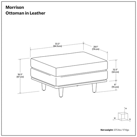 Morrison - Handcrafted Ottoman