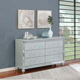 Arabesque - 6 Drawer Dresser - Silver
