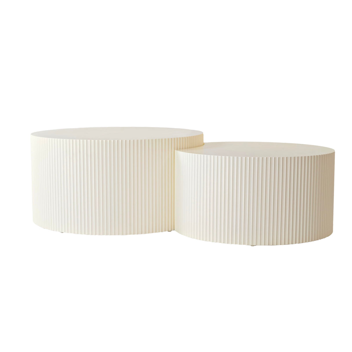 Wave Stripe Nesting Coffee Table (Set of 2)