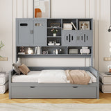Daybed & All-In-One Cabinet And Shelf