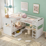 Bunk Bed With Loft And 2 Drawers