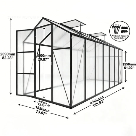Gain Height Windproof house With Raised Base