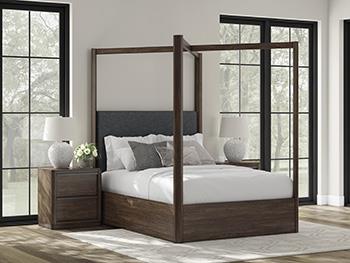 Dilenno Queen Upholstered Poster Headboard/Footboard/Slats - PCB857-71