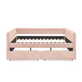 Upholstered Daybed & 2 Drawers