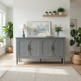 Vintage Buffet Cabinet With Adjustable Shelves