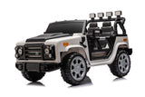 12V7A 30W*2 Four-Wheel Drive Seat One Button Start, Forward And Backward, High And Low Speed, Music, Front Light, Power Display, Two Doors Can Open, 2.4G R / C, Seat Belt Four Wheel Absorber