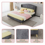 Upholstered Bed, Tufted Headboard, Comfortable Sleep