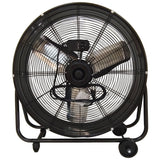 Drum Fan With Pure Copper Wiring Motor And Blades - Black