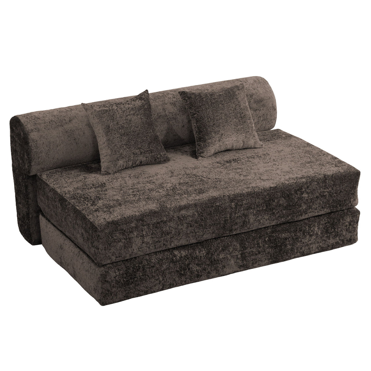 Convertible Design Sofa Bed, 2 Seater Fold Out Floor Couch
