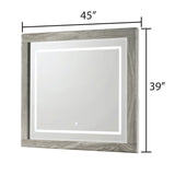 Jazz - LED Mirror With Touch Sensor Switch (Dresser Not Included) - White