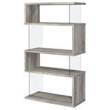 Elias - 4 Shelf Bookshelf With Zigzag Design
