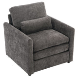 Cozy Upholstered Cushion Armchair For Living Room
