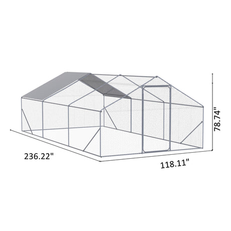 Outdoor Chicken Coop Metal Big Space