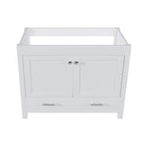 42" Bathroom Vanity Base With Doors And Drawer - White