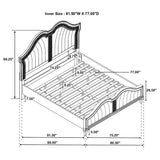 Katerina - Platform Bed With LED Light