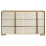 Lincoln - 6 Drawer Dresser - Natural / White