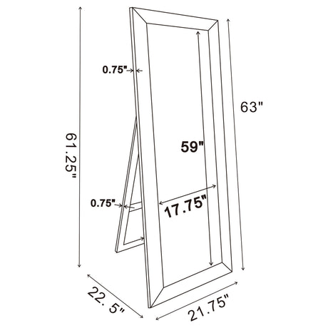 Aika - Standing Mirror - Silver