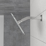 Elegant 6" Shower Arm With Flange, Stainless Steel Construction For Rain Shower Heads