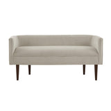 Farrah - Accent Bench With Low Back & Sides - Cream