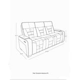Austin - 3 Piece Reclining Sofa And Loveseat With Storage Arms - Gray