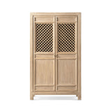 Arden - 2 Door Bookcase Storage Cabinet - Natural