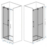 Frameless Sliding Bathtub Door With Frame