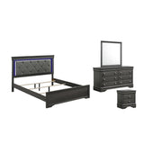 Blaze - Bedroom Set With LED Headboard