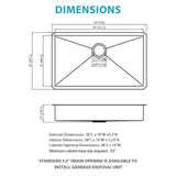 Undermount Sink, Low Depth Single Bowl