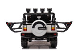 12V7A 30W*2 Four-Wheel Drive Seat One Button Start, Forward And Backward, High And Low Speed, Music, Front Light, Power Display, Two Doors Can Open, 2.4G R / C, Seat Belt Four Wheel Absorber