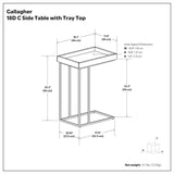 Gallagher - Handcrafted C Side Table