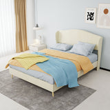 Upholstered Bed, Tufted Headboard, Comfortable Sleep