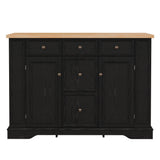 Sideboard Buffet Cabinet With 5 Drawers, 2 Cabinets, Adjustable Shelves