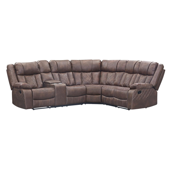 Lux Brown Sectional - 4037035+4037015+4037025