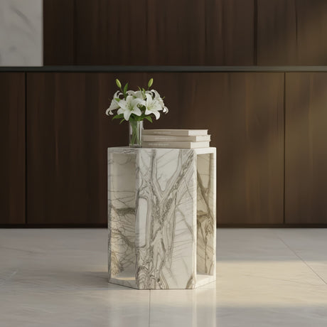 Modern Minimalist Hexagon Side Table