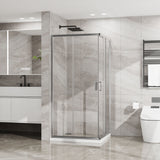 Square Corner Shower Enclosure, Adjustable Frame