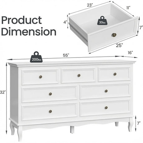 7 Drawer Dresser