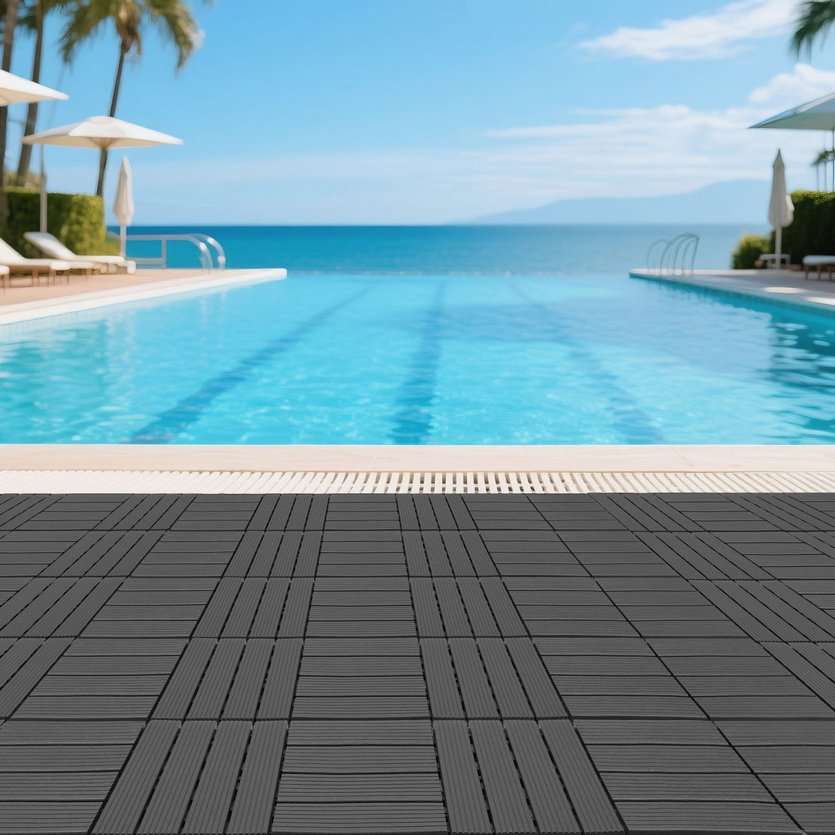 Interlocking Decking Tiles, 44 Packs