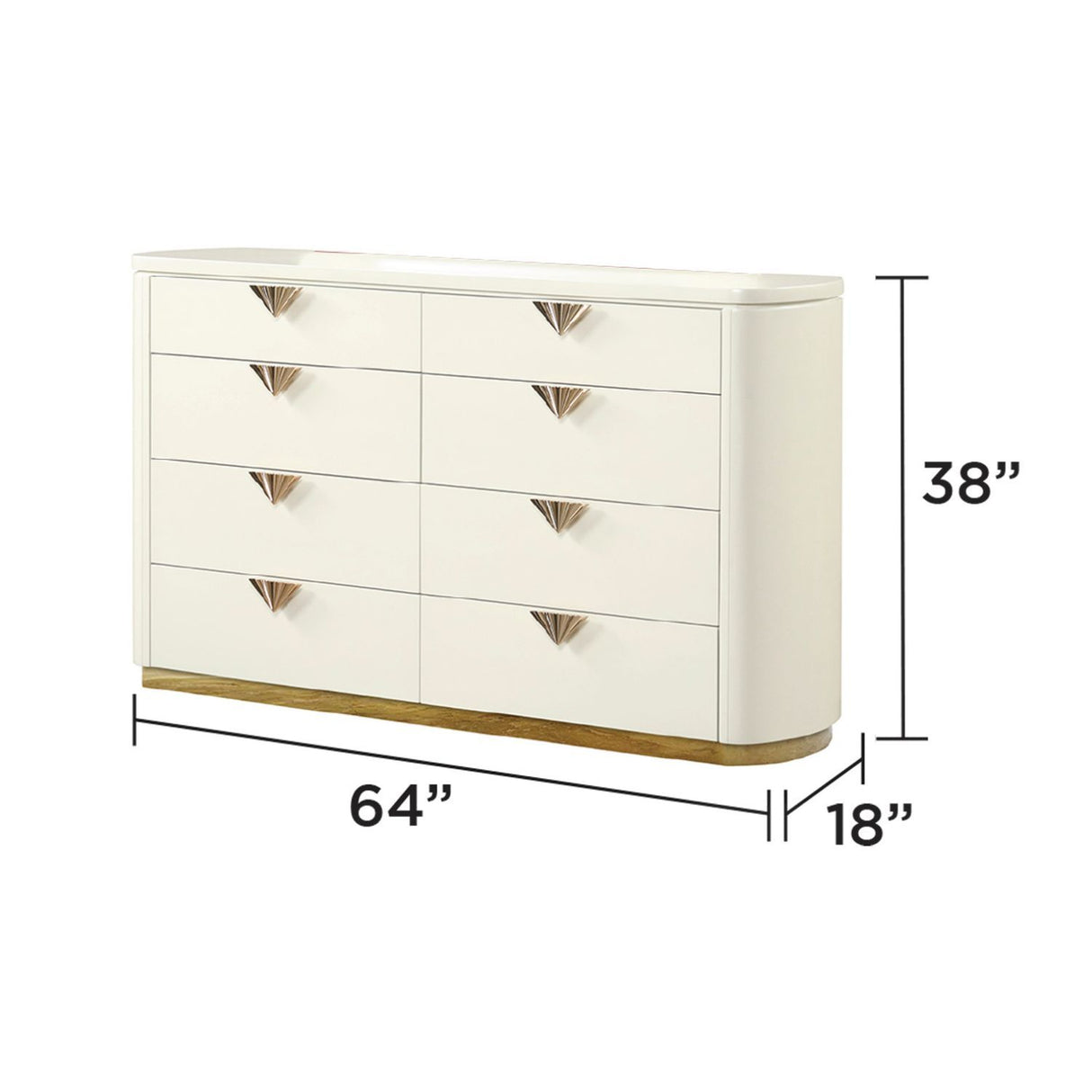 La Pierre - 6 Drawer Dresser - Beige