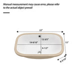 Modern Ceramic Undermount Bathroom Sink With Overflow, High Quality
