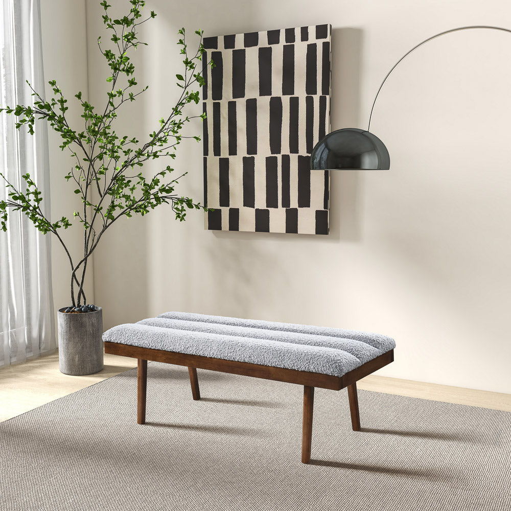 Troni - Bench - Brown / Light Gray