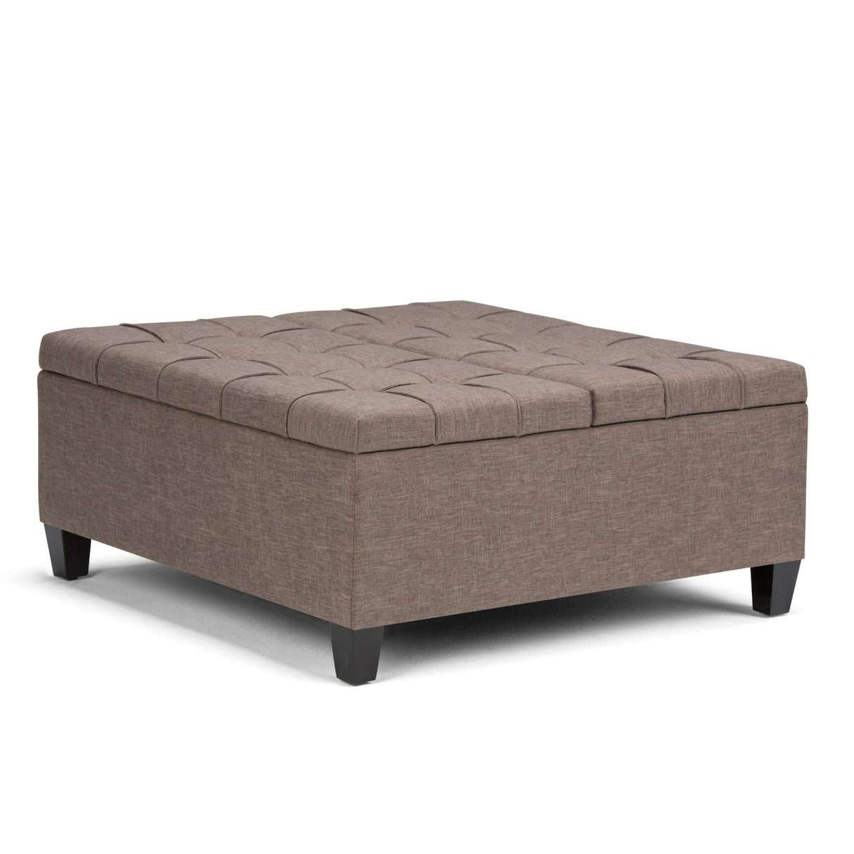 Harrison - Coffee Table Storage Ottoman - Tanners Brown