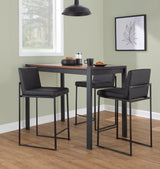 Fuji - Contemporary High Back Barstool Elegant Design