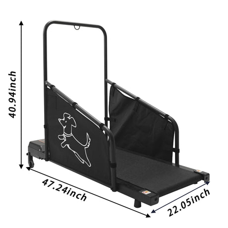 Dog Treadmill For Medium Dogs Running Machine With Non Slip Belt And Remote Control - Black