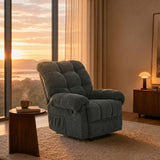Manual Recliner, Padded Footrest